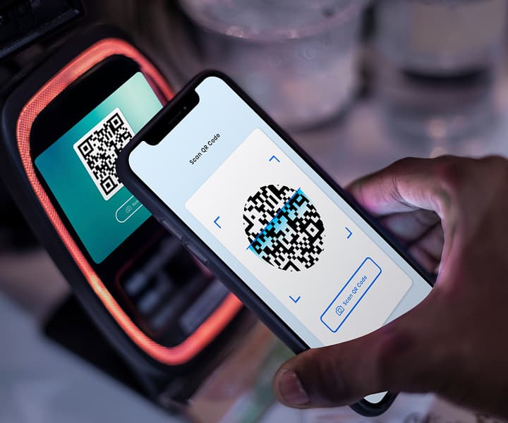 image of cashless payment app design