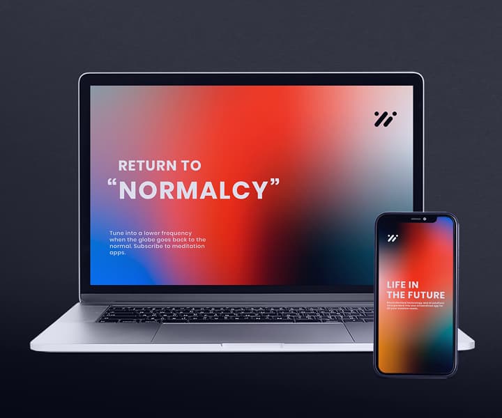 image of meditation app design